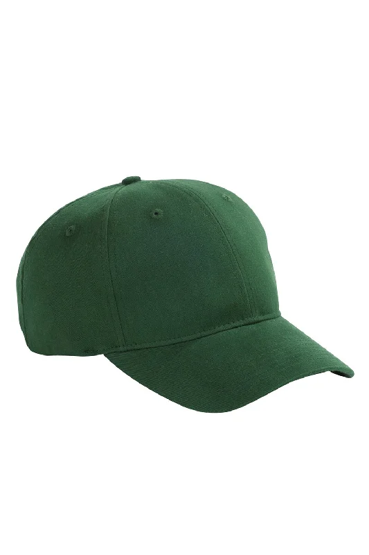 Mens hats for winter mornings-Big Accessories Mens Brushed Twill Adjustable Hat - Forest Green