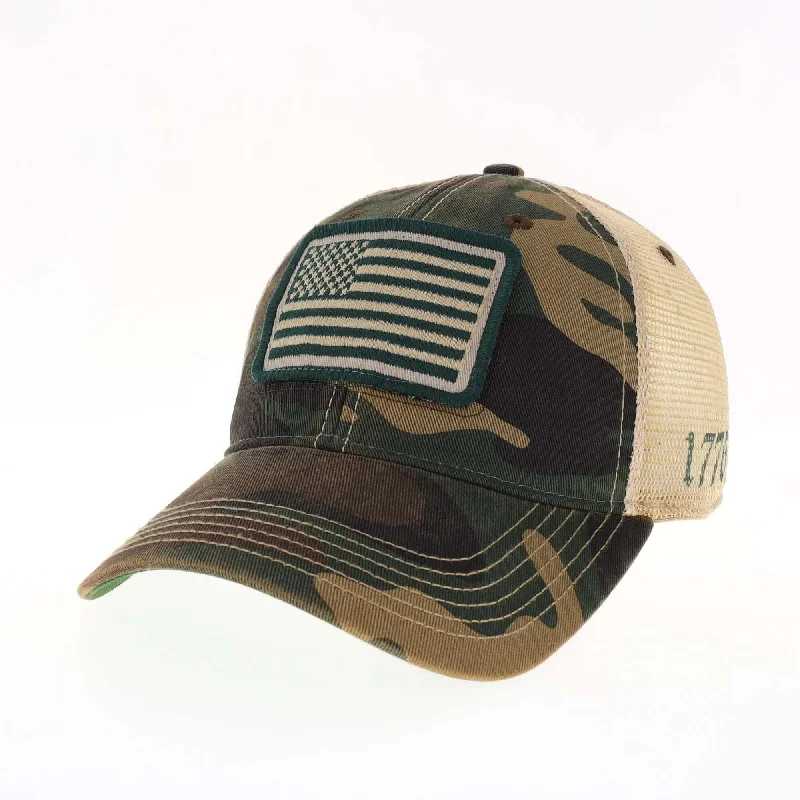 Beanies & Headbands with Artsy Patterns-1776  Old Favorite Hat Army Green Camo