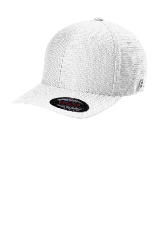 Mens hats with UV protection-TravisMathew Mens Rad Flexfit Hat - White