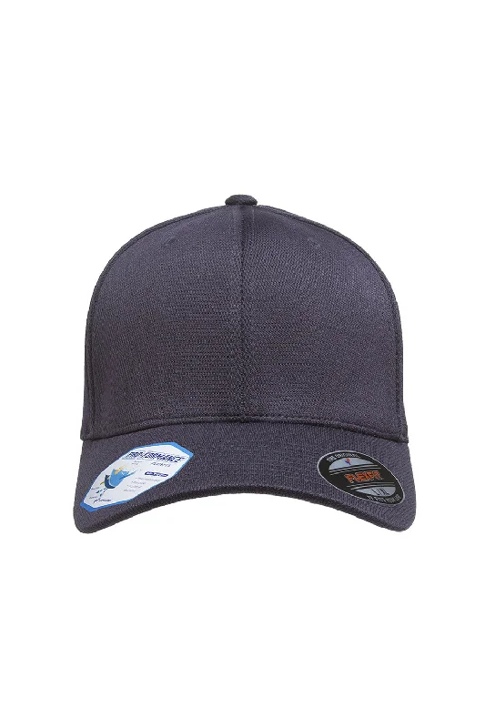 Mens hats for snowy mornings-Flexfit Mens Cool & Dry Moisture Wicking Stretch Fit Hat - Navy Blue