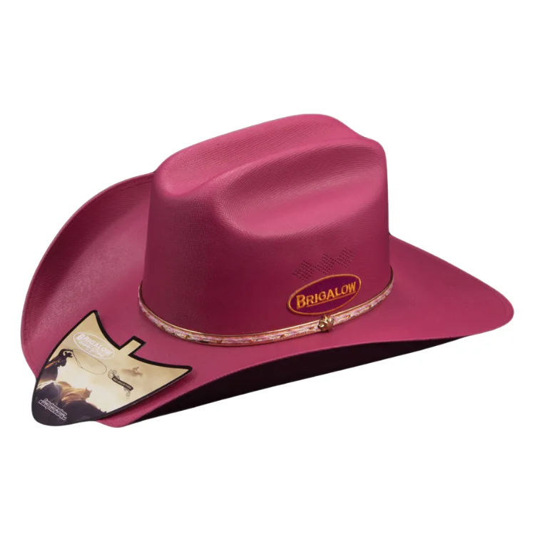 Beanies & Headbands for Mature Comfort-Brigalow Kids Cheyenne Western Hat - Hot Pink