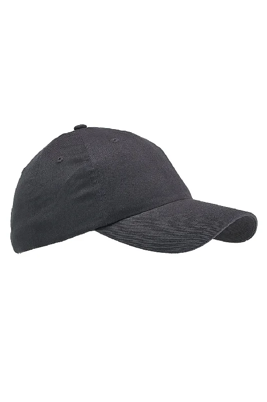 Mens hats for outdoor use-Big Accessories Mens Brushed Twill Adjustable Hat - Steel Grey