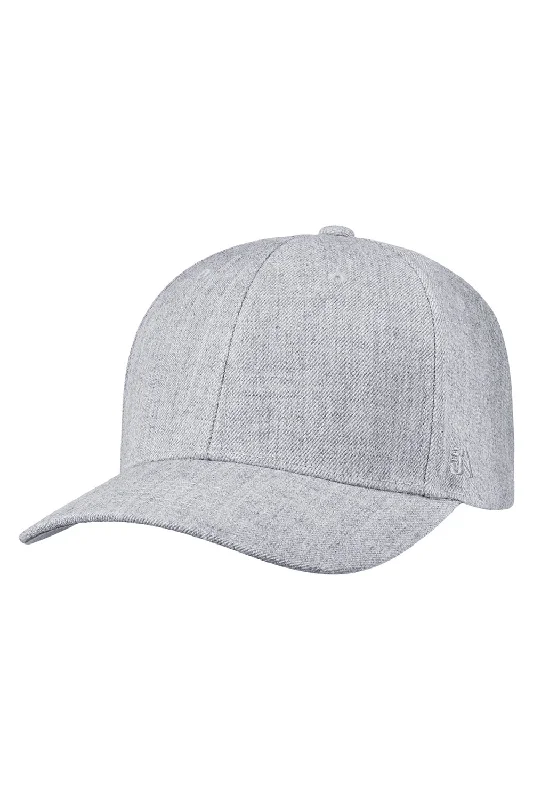 Mens hats for rainy climates-J America Mens Mammoth Snapback Hat - Heather Grey