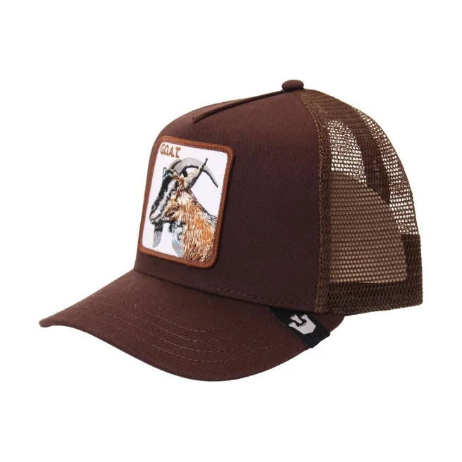 Beanies & Headbands with Steady Comfort-Goorin Brothers The G.O.A.T Trucker - Brown