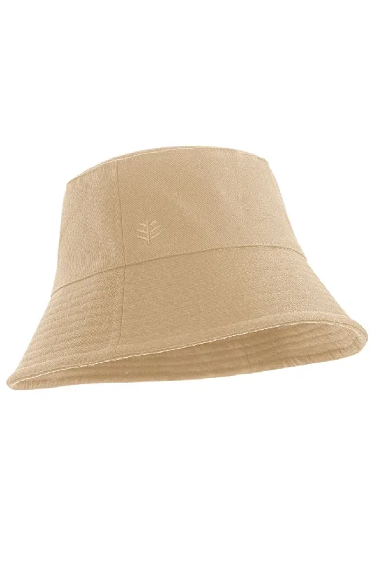 bucket hats for sunny day protection-Gavin Cotton Bucket Hat | Tan