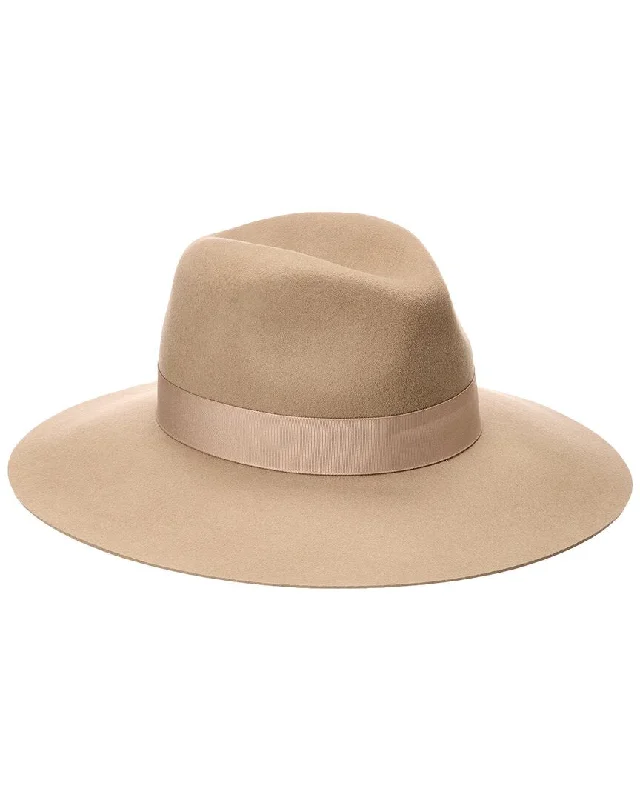 Wool hats for weekend getaways-Phenix Wide Brim Wool Fedora