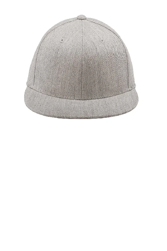 Mens hats for biking-Port Authority Mens Stretch Fit Hat - Heather Grey