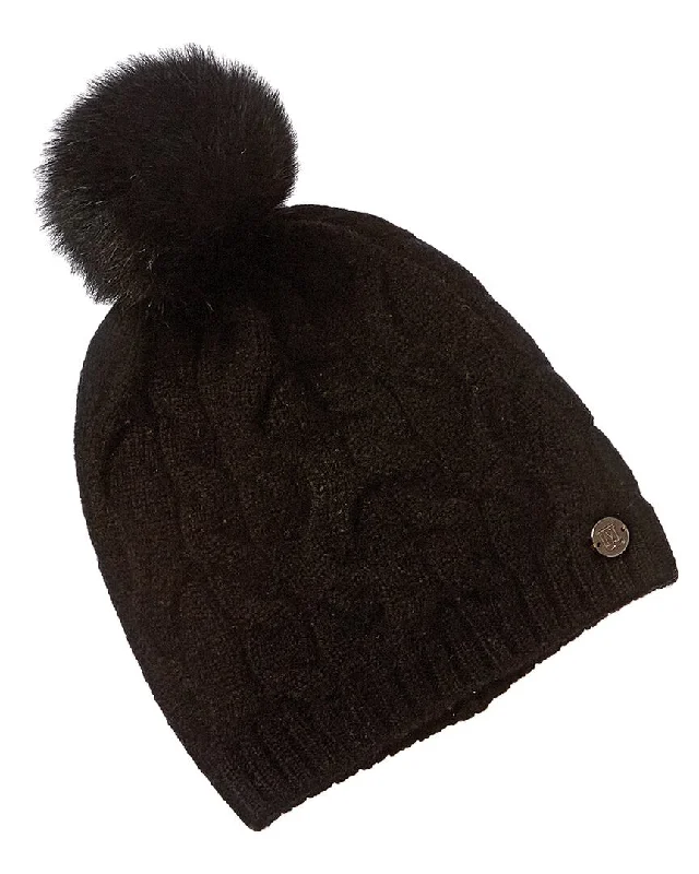 Wool hats for outdoor activitiesBruno Magli Ombre Cable Slouch Wool & Cashmere-Blend Beanie