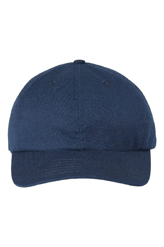 Mens hats for foggy weather-Classic Caps Mens USA Made Snapback Dad Hat - Navy Blue