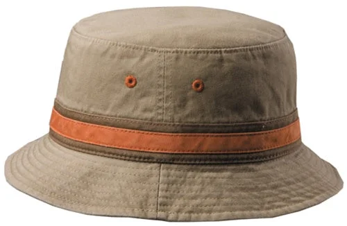 bucket hats for stylish sun protection during outdoor activities-Stetson Everett Cotton Bucket Hat