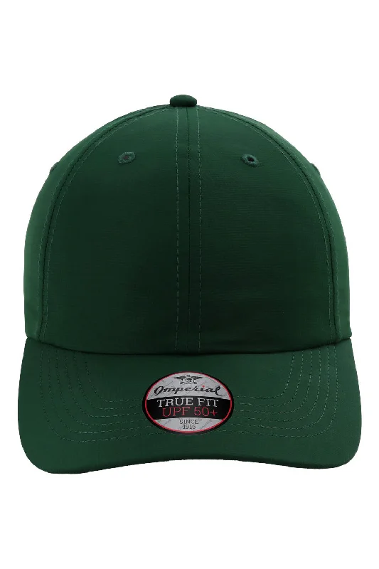 Mens hats with lasting quality-Imperial Mens The Original Performance Moisture Wicking Adjustable Hat - Forest Green