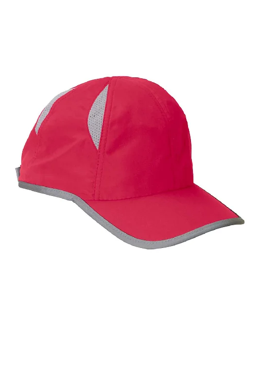 Mens hats for lazy days-Big Accessories Mens Performance Adjustable Hat - Red