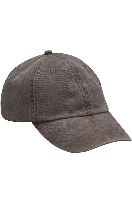 Mens hats with extra warmth-Adams Mens Adjustable Hat - Espresso Brown