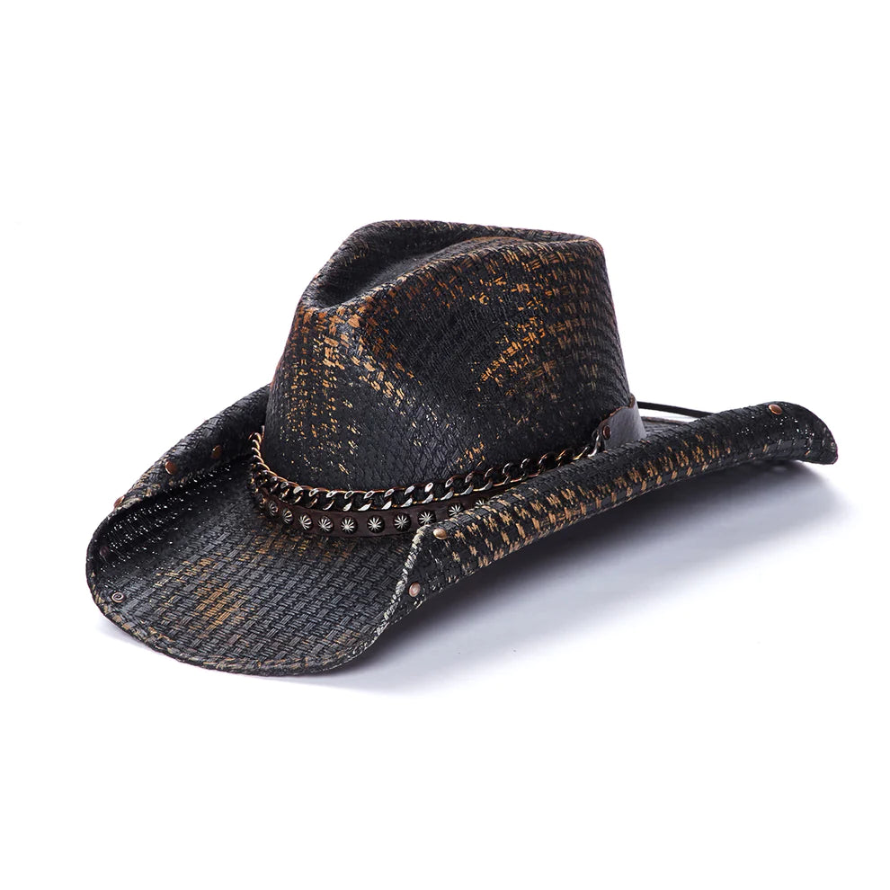 Beanies & Headbands for Misty Days-Stampede Hats - Cold Blazer Black Rolled Cowboy