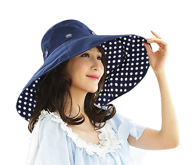 Sun hat for all eras-2 in 1 Anti-UV Sun Protective Reversible Beach Sun Hat Floppy Bucket Hat UPF 50